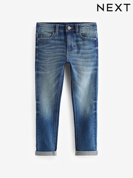 Denim Vintage Skinny Fit Mega Stretch Adjustable Waist Jeans (3-16yrs) (Q82837) | €15 - €20