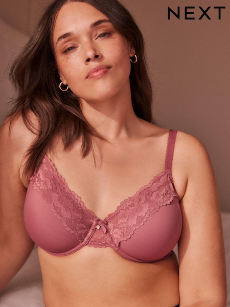 Rose Pink DD+ Minimiser Full Cup Bra (Q82848) | €38