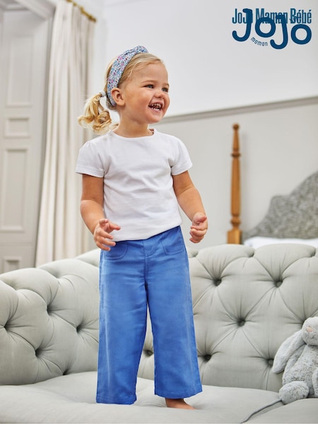 JoJo Maman Bébé Cornflower Blue Twill Trousers (Q82951) | €30