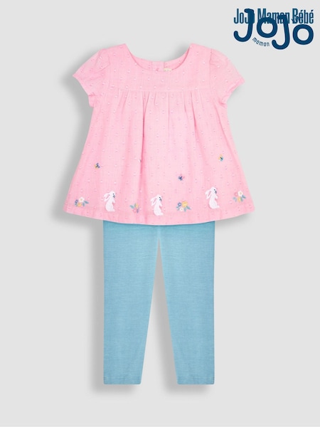 JoJo Maman Bébé 2-Piece Appliqué Blouse & Leggings Set (Q82980) | 46 €