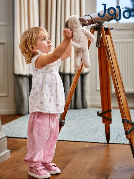 JoJo Maman Bébé 2-Piece Floral Cheesecloth Blouse & Trousers Set (Q83018) | 48 €