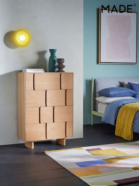 MADE.COM Oak Cory Chest of 4 Drawer Drawers (Q83061) | €1,007