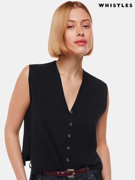 Whistles Button Through Bailey Gilet (Q83087) | €113