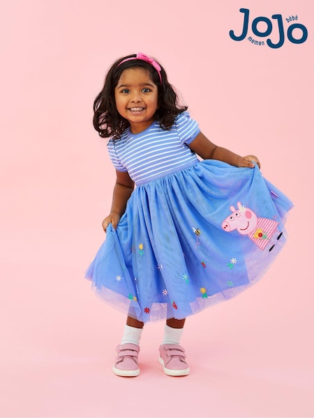JoJo Maman Bébé Cornflower Peppa Pig Tulle Party Dress (Q83098) | €64