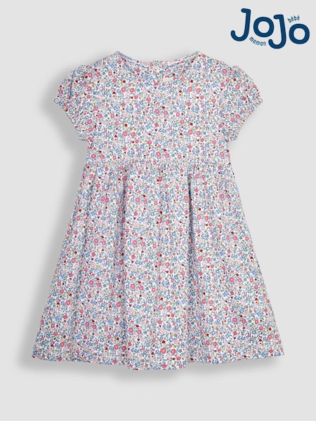 Jojo Maman Bébé Floral Puff Sleeve Jersey Dress (Q83132) | €26