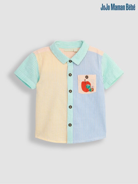JoJo Maman Bébé Green The Very Hungry Caterpillar Applique Shirt (Q83134) | €12.50