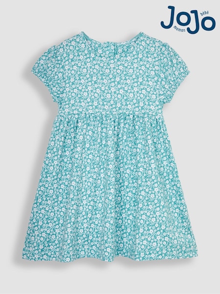 JoJo Maman Bébé Floral Puff Sleeve Jersey Dress (Q83177) | 26 €