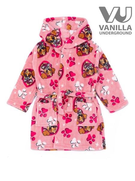 وردي Paw Patrol - Vanilla Underground Unisex Kids Fleece Dressing Gown Robe (Q83260) | ‏124 ر.ق.