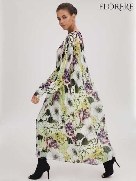 Florere Printed Blouson Sleeve Midi Dress (Q83369) | 1,128 QAR