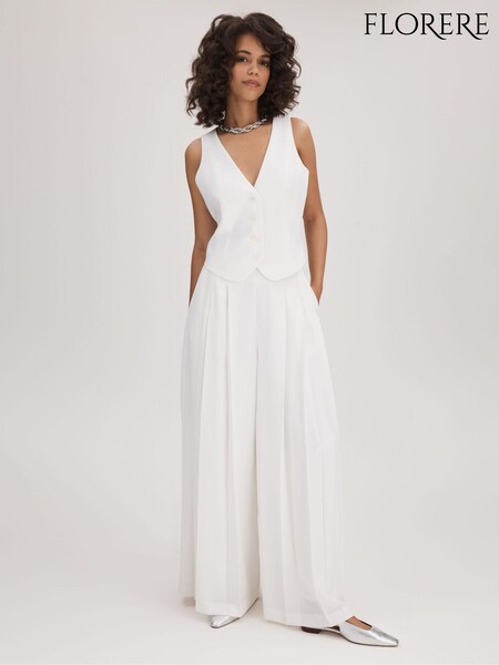 Florere Pleated Wide Leg Trousers (Q83377) | €233