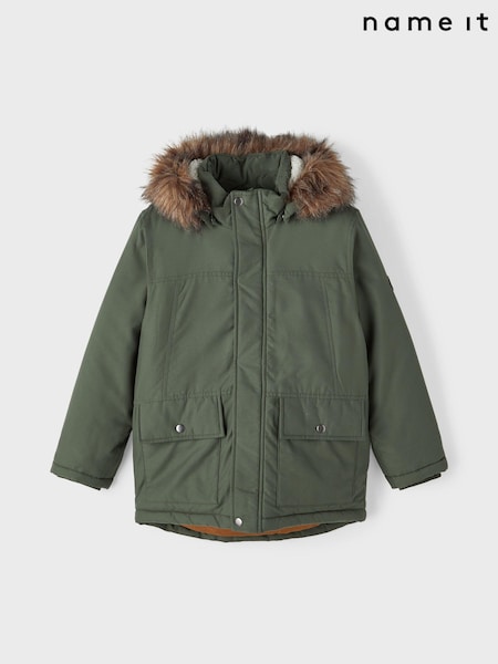 Name It Zip Up Faux Fur Parka Jacket (Q83595) | ‏169 ر.س.‏