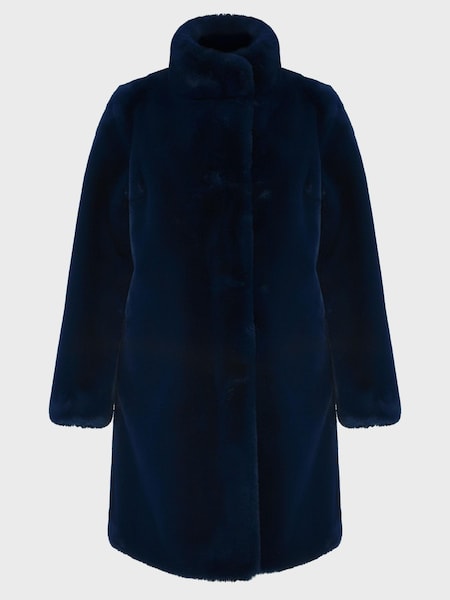 Hobbs Blue Petite Maddox Coat (Q83618) | €108