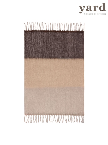 Yard Flint Grey Rawton Ombre Herringbone Throw (Q83686) | €72