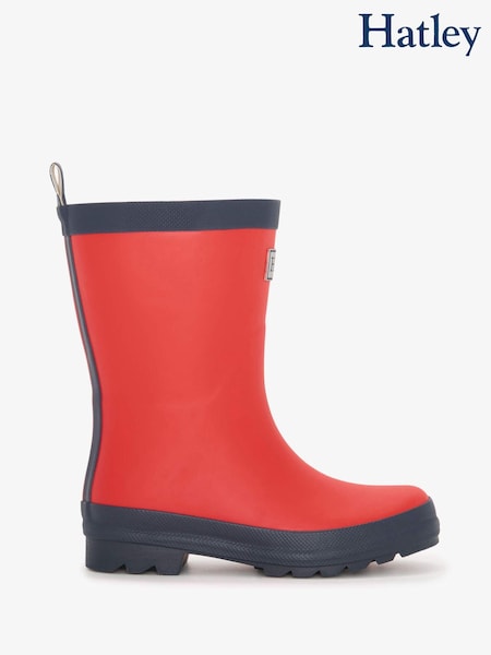 Hatley Red Matte Rain Boots (Q83786) | 125 LEI
