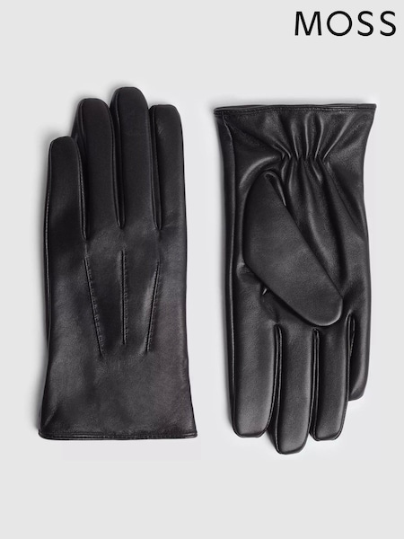 MOSS Black Chocolate Leather Gloves (Q84448) | €25