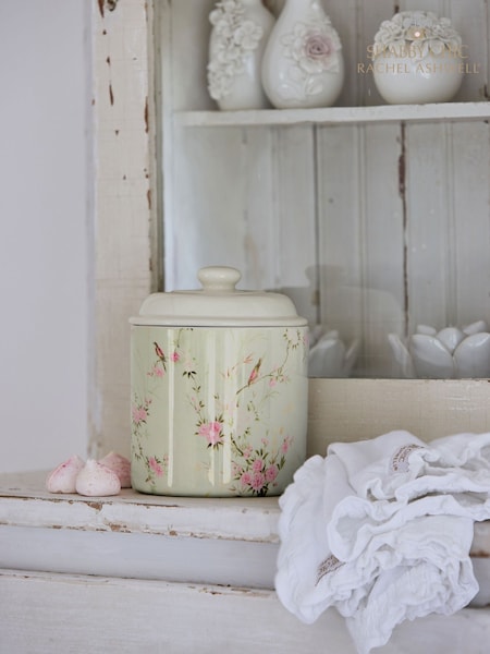 Shabby Chic by Rachel Ashwell® Green/Pink Chinoiserie Kitchen Storage Jar (Q84598) | €27
