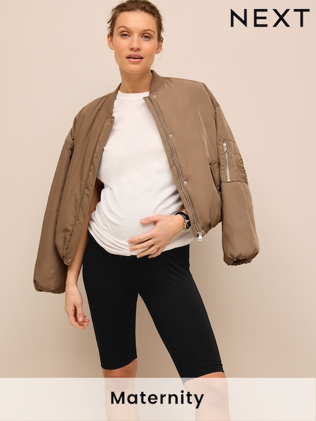 Black Maternity Cycle Shorts (Q84804) | $18