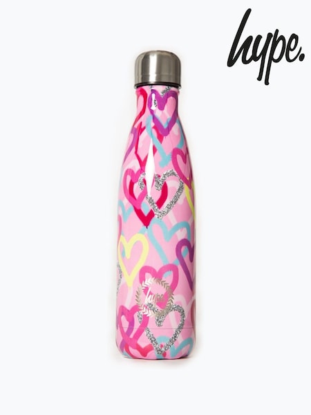 Hype Pink Graffiti Heart Bottle (Q84827) | €26