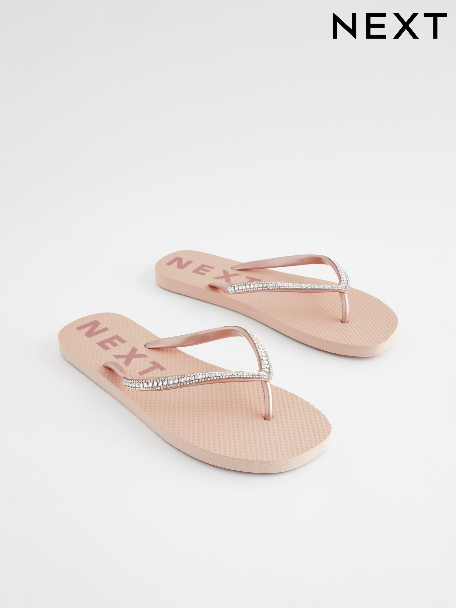Roxy pink flip flops cheap