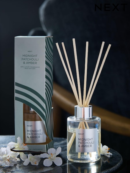 Midnight Patchouli and Amber 50ml Fragranced Reed Diffuser (Q84868) | €10.50