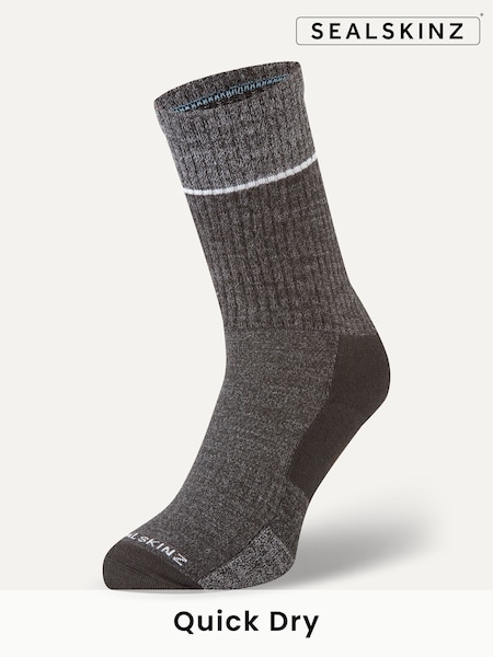 Sealskinz Thurton Non-Waterproof Quickdry Mid Length Socks (Q85008) | AED87