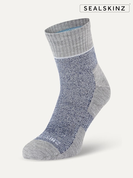 Albastru deschis - Gleznă - Sealskinz Morston Non-Waterproof Quickdry Ankle Length Socks (Q85018) | 52 LEI