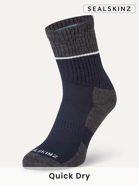 Sealskinz Thurton Non-Waterproof Quickdry Mid Length Socks (Q85043) | ₪75