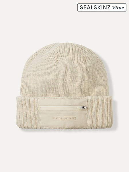 Sealskinz Colby Waterproof Zipped Pocket Knitted Beanie (Q85045) | €26