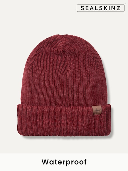 Rojo - Sealskinz Bacton Waterproof Roll Cuff Beanie (Q85056) | 50 €