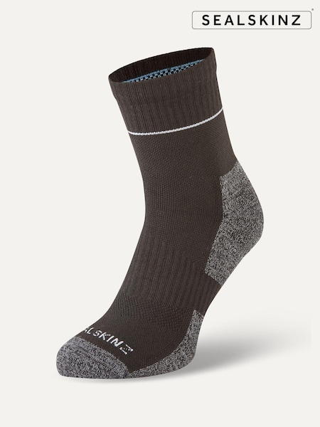 Черный - Стандартный крой - Sealskinz Morston Non-Waterproof Quickdry Ankle Length Socks (Q85067) | €17