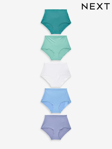 Синий - Microfibre Knickers 5 Pack (Q85108) | €10