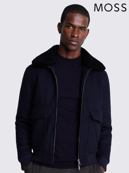 MOSS Black Bomber Jacket (Q85354) | €158