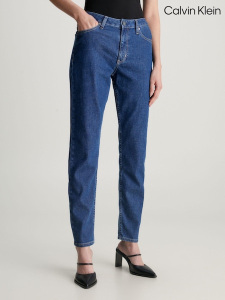 Calvin Klein Blue Slim Mid Rise Jeans (Q85567) | €86