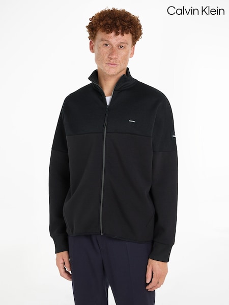 Calvin Klein Mix Media Interlock Jacket (Q85590) | 668 LEI