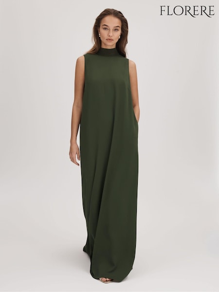 Florere High Neck Maxi Dress (Q85773) | 1,102 LEI