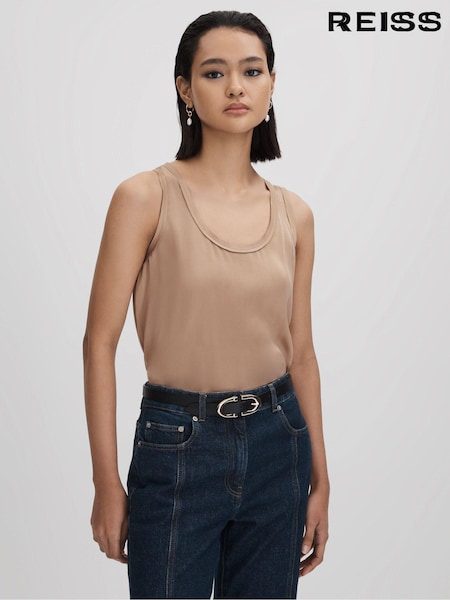 Reiss Bronze Riley Silk Front Vest (Q85825) | PKR 45,890