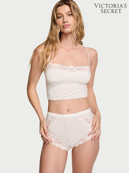 Victoria's Secret Coconut White Straight Neck Modal Cami Set (Q85841) | €25