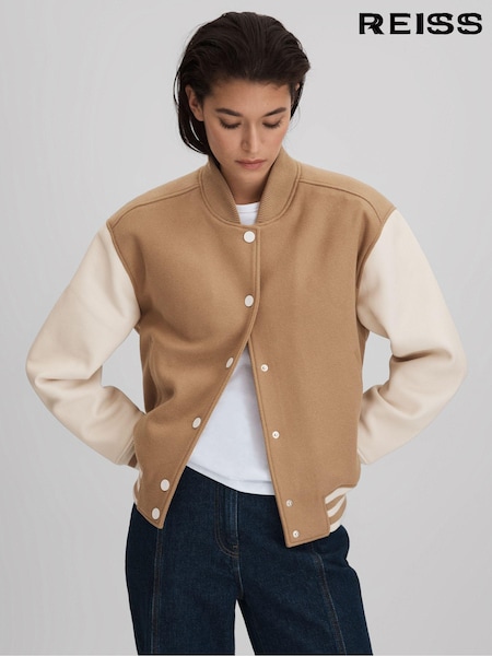 Reiss Vienna Premium Wool Blend Bomber Jacket (Q85844) | €1,336