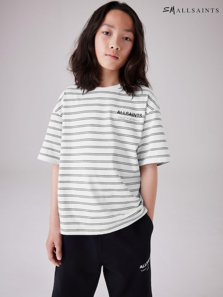 smALLSAINTS Black/White Oversized Underground 100% Cotton Crew T-Shirt (Q86173) | €15 - €18