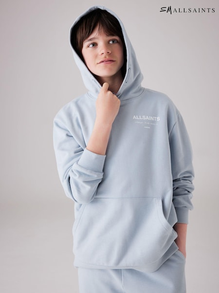 Light Blue - smALLSAINTS Oversized Underground Pullover Hoodie (Q86193) | €20 - €23