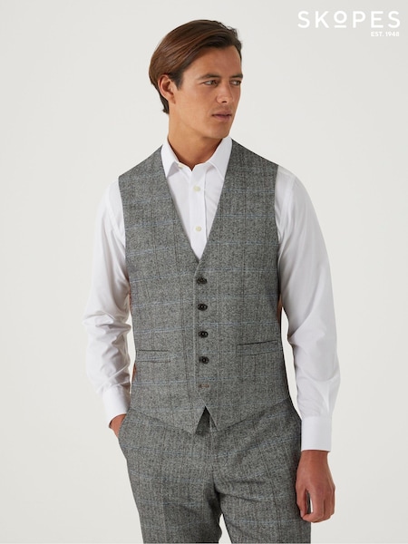 Skopes Grey Tailored Fit Rowan Suit: Waistcoat (Q86222) | €86