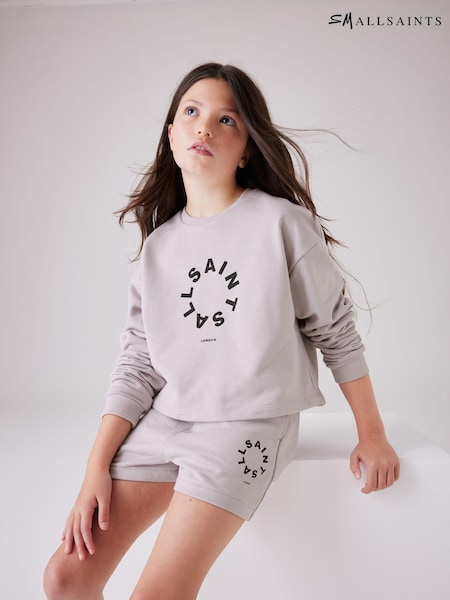 Lila mov - smALLSAINTS Girls Tierra 100% Cotton Sweatshirt and Sweat Short Set (Q86279) | 136 LEI - 150 LEI