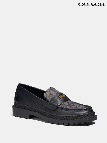 COACH Black Cooper Loafers (Q86418) | €195
