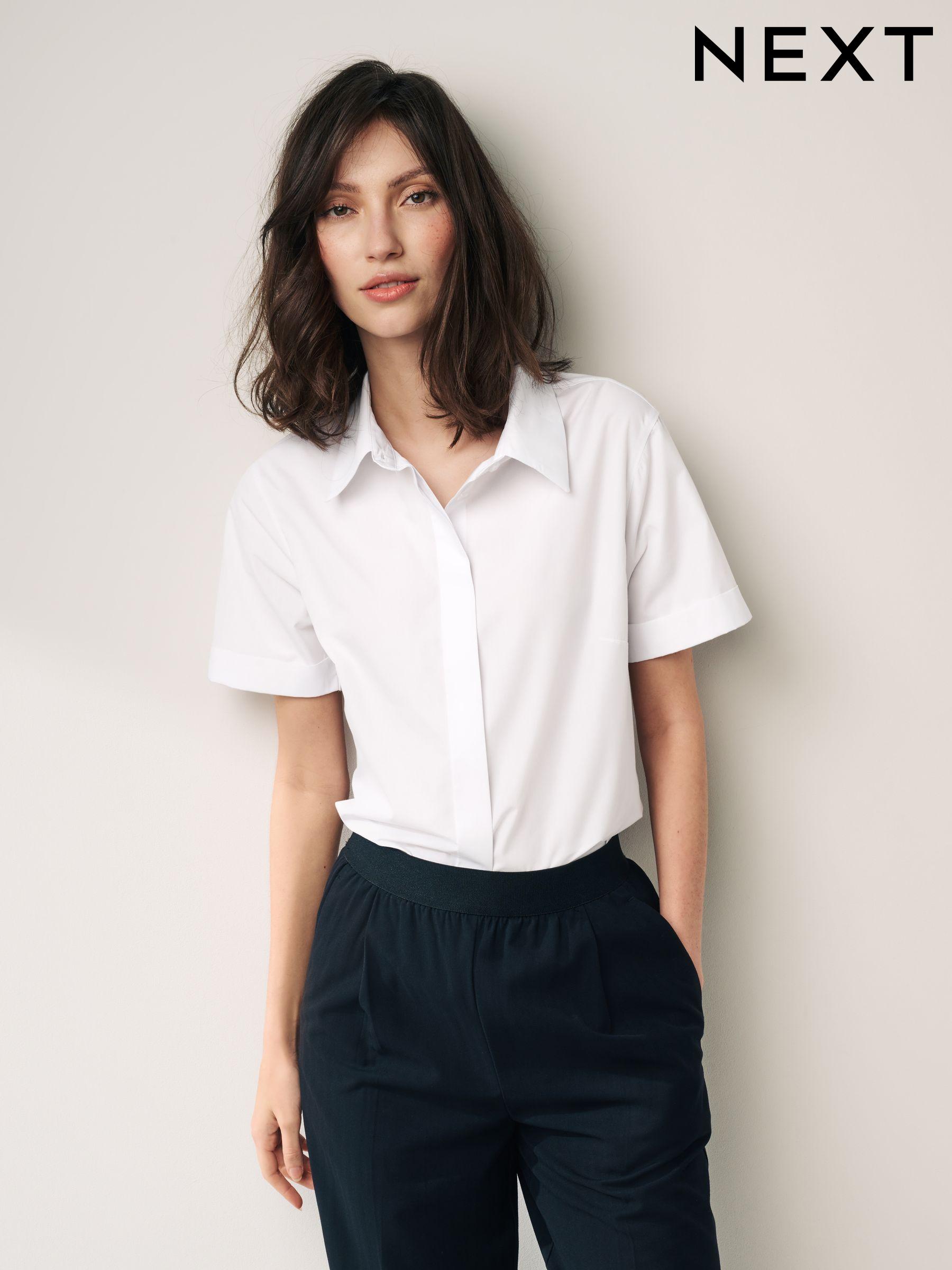 Women's short sleeve button up sweaters cheap