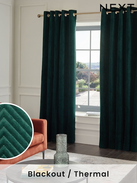 Green Madison Blackout/Thermal Eyelet Curtains (Q86937) | $108 - $252