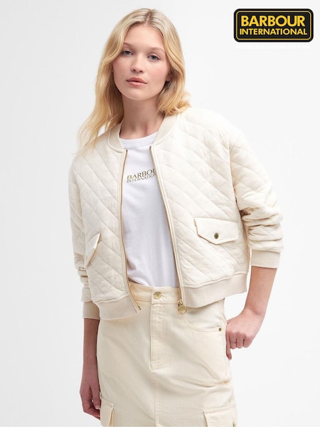 Barbour® International Alicia Quilted Bomber Jacket (Q87065) | €83