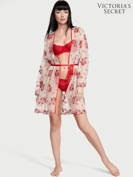 Victoria's Secret Evening Blush Pink Embroidered Robe (Q87192) | €63
