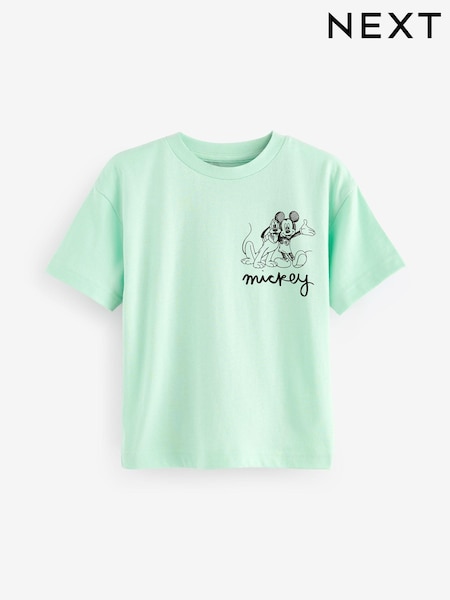 Green 100% Cotton Mickey Mouse T-Shirt (3mths-8yrs) (Q87293) | € 4 - € 6