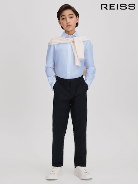 Reiss Soft Blue Remote 3-9 yrs Slim Fit Cotton Shirt (Q87470) | €43