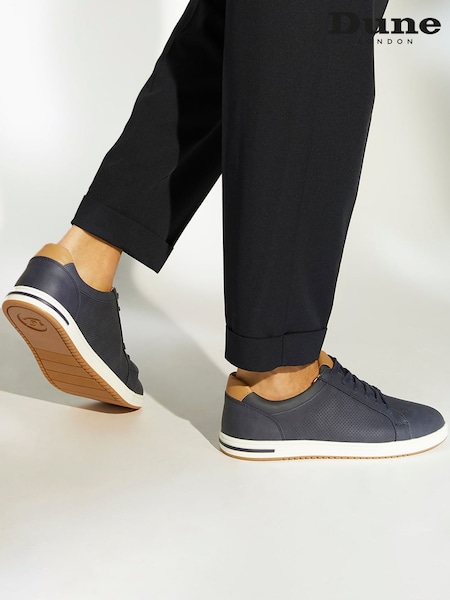 Dune London Blue Wide Fit Tezzy Perf Trainers (Q87577) | R$ 780